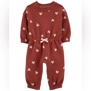 Carter’s Baby Heart Double Knit Jumpsuit